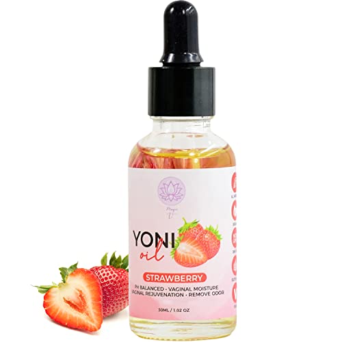 Magic V Yoni Oil - Hydrating Feminine Moisturizer, Ph Balance & Deodorizing - Strawberry Scent