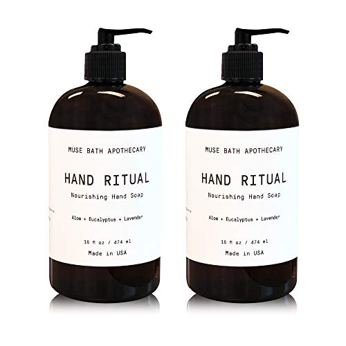 Muse Apothecary Hand Ritual - Nourishing Aromatherapy Hand Soap with Aloe & Lavender - 16oz, 2 Pack