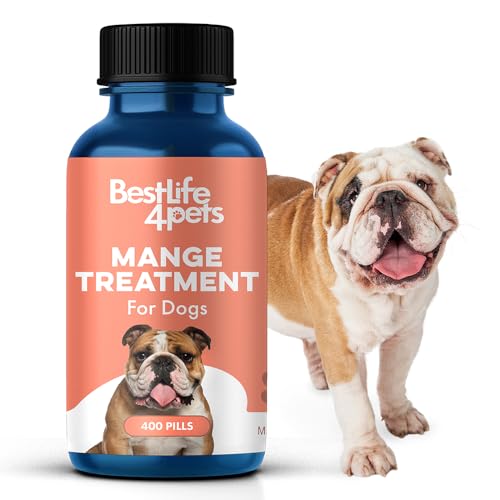 BestLife4Pets Dog Supplement - Natural Itch Relief, Restores Skin & Coat Health - 400 Pills