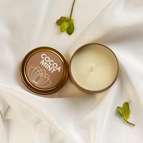 Good Clean Love Cocoa Mint Massage Candle - Intimate Aromatic Oil, Natural Ingredients - 4 Oz