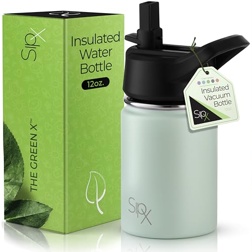 SIPX™ Insulated Kids Water Bottle - Keeps Drinks Cold 24hrs, BPA-Free, Durable, 12oz