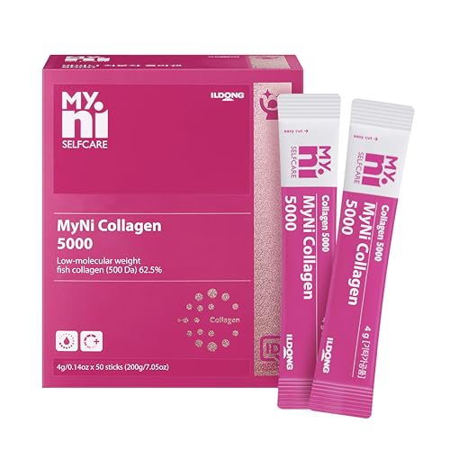 myNi Collagen Protein Powder - Supports Skin & Joints, Berry Flavor, 5000mg - 50 Sticks