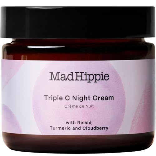 Mad Hippie Triple C Night Cream - Hydrating, Brightening, Anti-Aging - 2.1 Oz with Pillow Pack