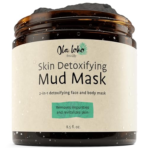 Ola Loko Pure Clay Mud Mask - Detoxifying & Nourishing, PHA & Manuka Honey - 6oz