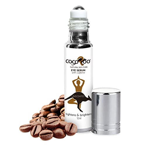 CocoRoo Caffeinated Eye Serum - Reduces Puffiness, Brightens Dark Circles - 1,000+ Swipes