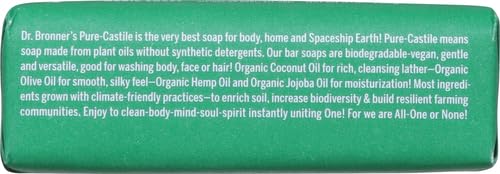 DR. BRONNER's All-One Hemp Almond Bar Soap - Luxurious Lather, Organic Ingredients - 5 oz