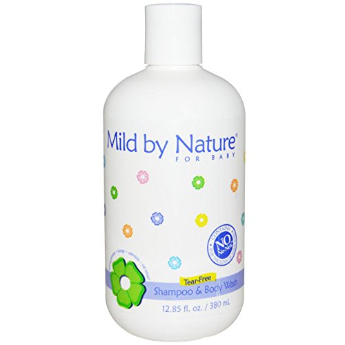 Mild by Nature Kids Shampoo & Body Wash - Tear-Free, Nourishing Oils, Peach Scent - 12.85 fl oz