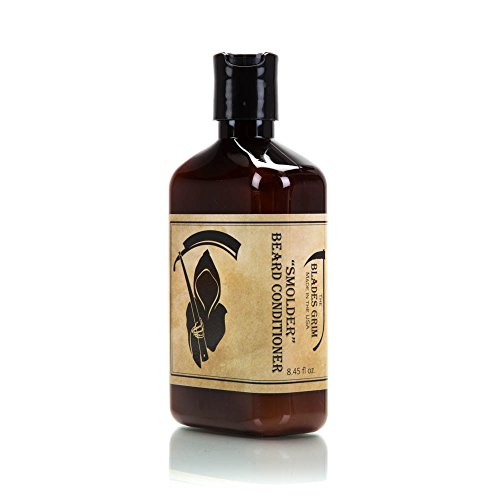 The Blades Grim Beard Conditioner - Softens, Nourishes, Reduces Itch - 4oz Smolder Scent