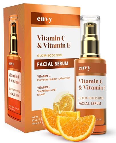 Envy Vitamin C Face Serum - Brightens Dark Spots, Anti-Aging, Vegan - 1.69 Fl oz