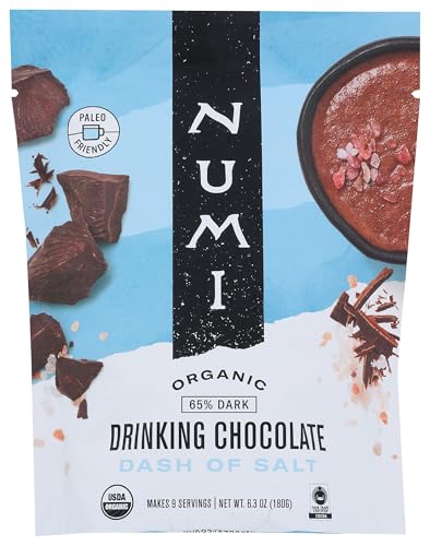 NUMI Organic Drinking Chocolate - Rich Flavor, Vegan & Gluten-Free - 6.3oz