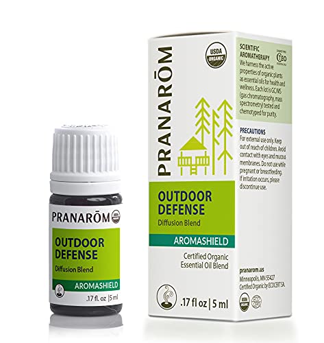 Pranarom Essential Oil Blend - Outdoor Defense with Citronella & Lemongrass - 5ml Organic