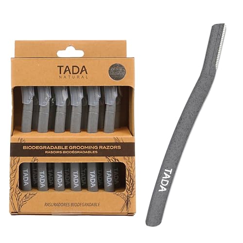 TADA Natural Straight Razors - Precision Shave, Biodegradable Material, 12-Pack for All