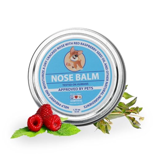 Pawtitas Nose Balm for Dogs - Moisturizes & Protects Dry Noses, USDA Certified Organic - 1.75oz