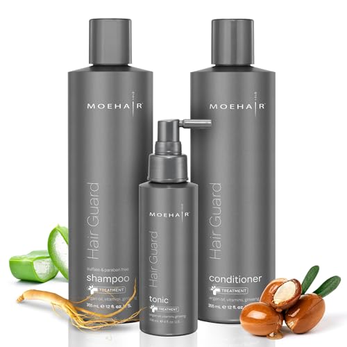 MOEHAIR Hair Care Set - Boosts Growth, Reduces Hair Fall, Non-Toxic, Cruelty-Free - 12 Fl. Oz