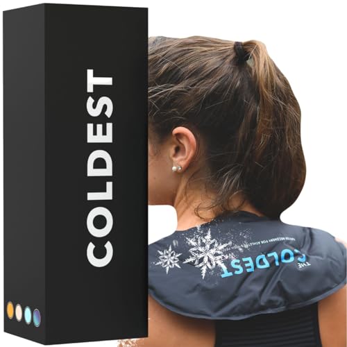 Coldest Neck Shoulder Ice Pack - Fast Pain Relief, Reusable Gel Wrap for Injuries & Swelling
