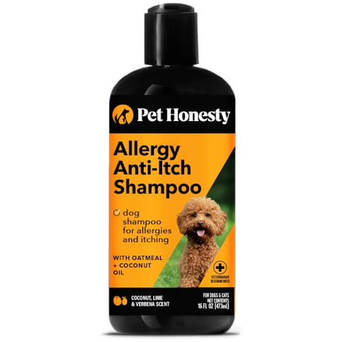 Pet Honesty Dog Shampoo - Itch Relief, Moisturizing Coconut Oil & Vitamin E, 16oz