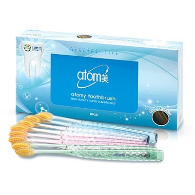 Atomy Toothbrush - Soft Bristles for Gentle Cleaning, Reusable Design - 8 Pack