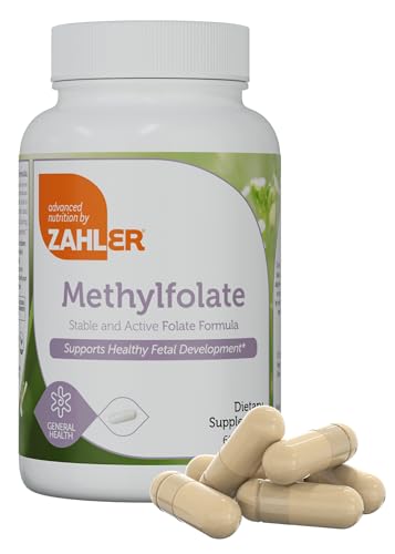 Zahler Methylfolate - Supports Fetal Development, Non-GMO, Kosher - 1000 mcg L-Methylfolate