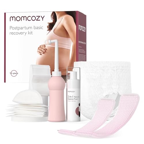 Momcozy Postpartum Essentials Kit - Comfort & Care for New Moms, Includes 6 Underwear & 2 Cold Pads