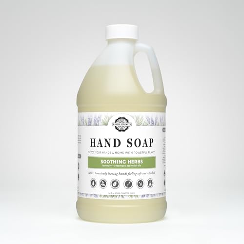 Rustic Strength Hand Soap - Soothing Lavender & Rosemary, Hypoallergenic, Vegan - 64oz Refill