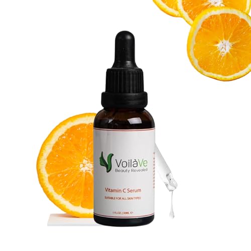 VoilaVe Vitamin C Face Serum - Brightens, Hydrates, Reduces Fine Lines - 1 Oz