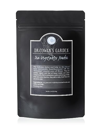 Dr. Cowan's Garden Sea Vegetable Powder - Nutrient-Rich Dulse, Wakame & Kelp, Organic - 3.5oz