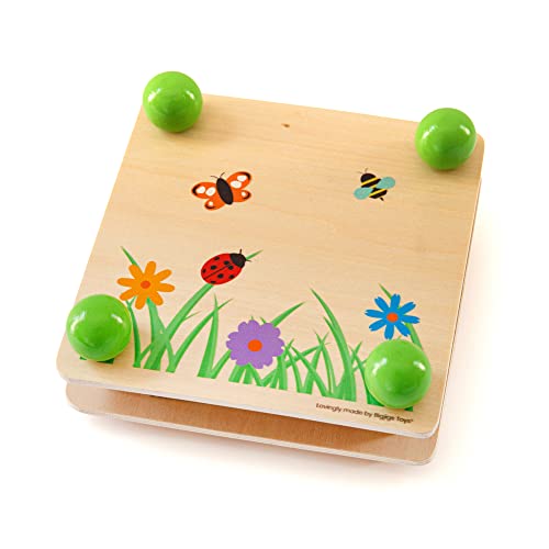 Bigjigs Toys Wooden Flower Press - Creative Keepsakes, Safe Non-Toxic Materials - Kids 3+