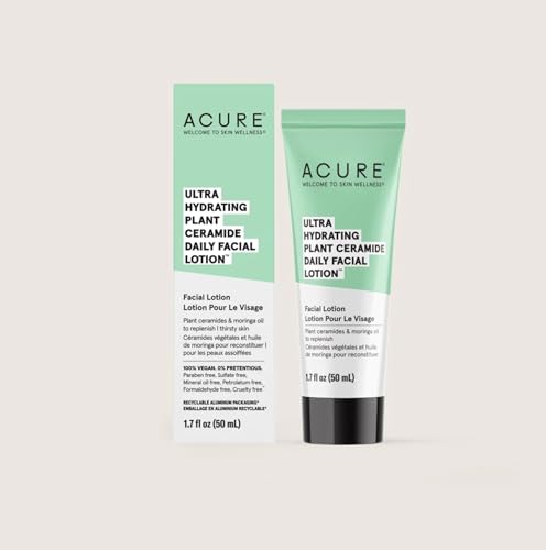 Acure Moisturizer - Deep Hydration & Even Skin Tone, Plant Ceramides & Niacinamide - 1.7 fl oz