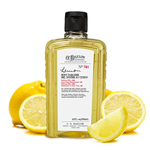 C.O. Bigelow Body Wash - Hydrating Lemon Cleanser with Aloe Vera, Paraben-Free - 10 fl oz