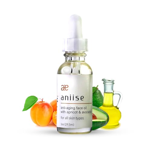 Aniise Anti-Aging Face Oil - Hydrating Apricot & Avocado, Vitamins C & E - 1 oz