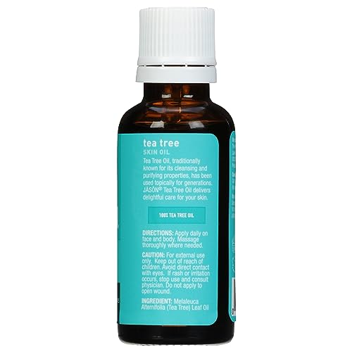 Jason Body Oil - Purifying Moisturizer with Tea Tree Oil, Cruelty-Free - 1oz