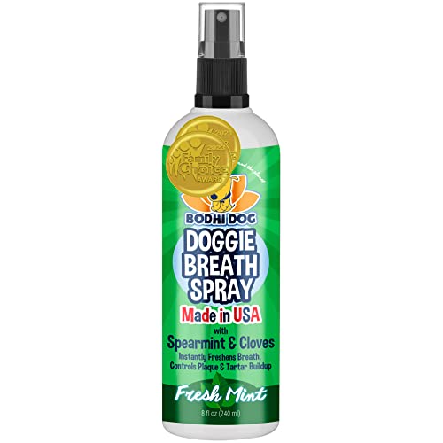 Bodhi Dog Breath Spray - Freshens Breath, Controls Plaque & Tartar - Natural Ingredients, 8oz
