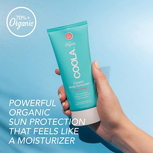 COOLA Sunscreen SPF 50 - Water Resistant, Antioxidant-Rich, Vegan, Guava Mango - 5 Fl Oz