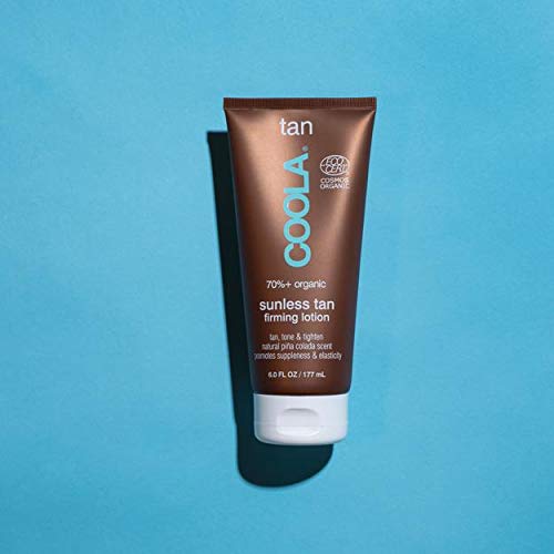 COOLA Organic Self Tanner - Firming, Lightweight, Non-GMO, Piña Colada Scent - 6 Fl Oz