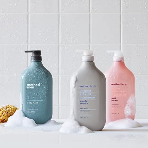 Method Body Wash - Plant-Based Cleansers, Paraben & Phthalate Free, 28 oz, 80% Recycled Plastic