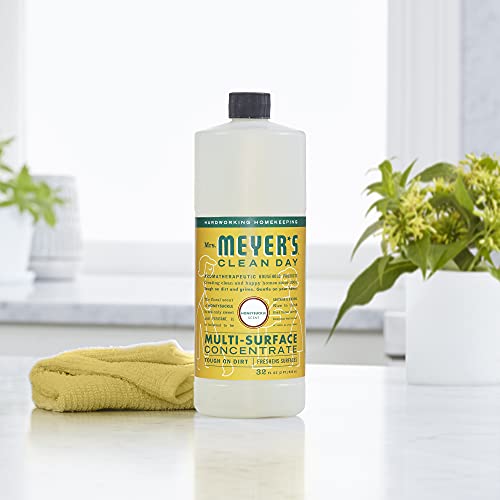 Mrs. Meyer's Multi-Surface Cleaner Concentrate - Tough on Dirt, Biodegradable, Honeysuckle - 32oz x2