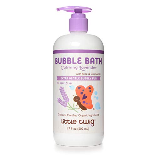 Little Twig Kids Bubble Bath - Calming Lavender, Organic Ingredients, Vegan - 17 fl. oz