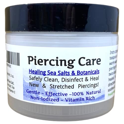 Urban ReLeaf Healing Salve - Soothes & Cleans Irritated Piercings with Sea Salt & Botanicals - 3oz