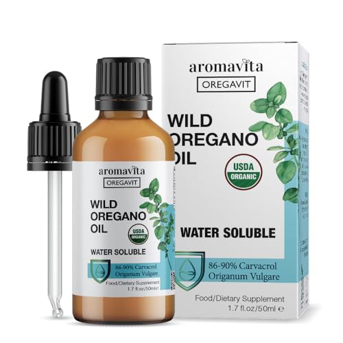 Aromavita Oregavit Water Soluble Oregano Oil - Immunity & Digestive Support, Vegan - 2oz