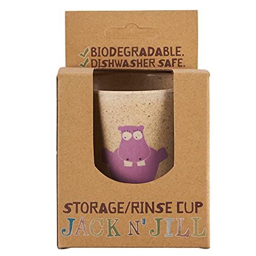 Jack N' Jill Rinse/Storage Cup - Biodegradable Bamboo & Rice Husk, BPA Free - Hippo Design