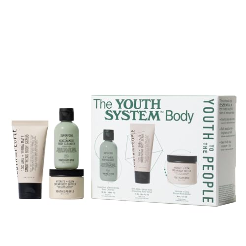 Youth To The People Body Care Set - Firming, Hydrating Cleanser, Scrub & Butter - Travel Size