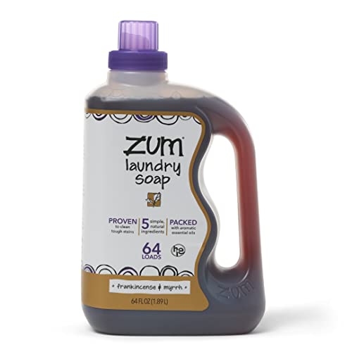 Indigo Wild Zum Clean Laundry Soap - Plant-Based, Natural Ingredients, Frankincense & Myrrh - 64oz