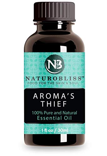 NaturoBliss Aroma's Thief Essential Oil Blend - Odor Eliminator, Pure Therapeutic Oils - 1 Fl. Oz