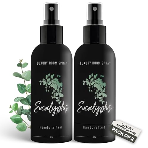 605Products Air Freshener Spray - Eucalyptus Essential Oil Odor Eliminator - 2 Pack