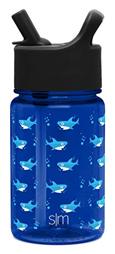 Simple Modern Kids Water Bottle - Leakproof, BPA-Free Tritan, Durable Design - 12oz Shark Bite