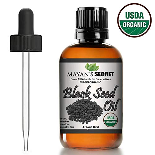 Mayan's Secret Body Oil - Organic Black Cumin for Skin & Hair, USDA Certified - 4oz