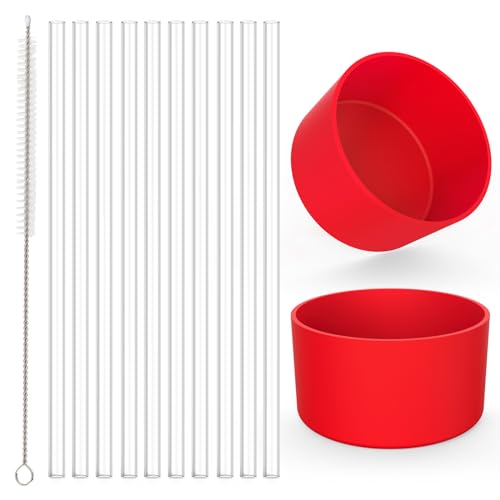 Beonsky Replacement Straws & Silicone Boot for Stanley Cups - BPA-Free, Dishwasher Safe - 11pcs