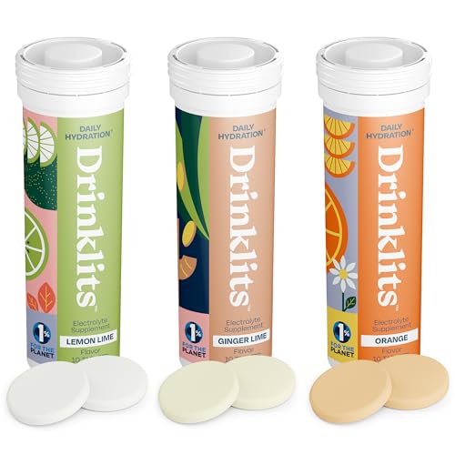 Drinklits Daily Hydration Pack - Sugar-Free Electrolyte Boost, Natural Citrus Flavors - 30 Servings