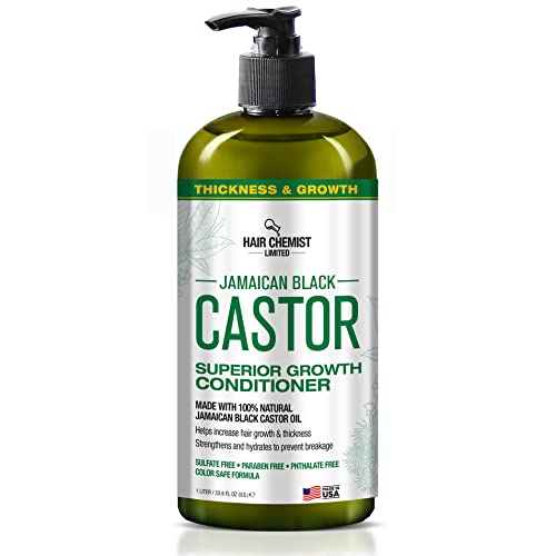 Hair Chemist Jamaican Black Castor Conditioner - Promotes Growth, Color Safe Formula - 33.8 oz