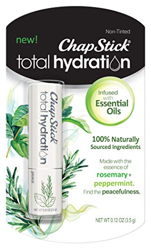 ChapStick Total Hydration Lip Balm - Moisturizing Rosemary & Peppermint, 0.12 Oz